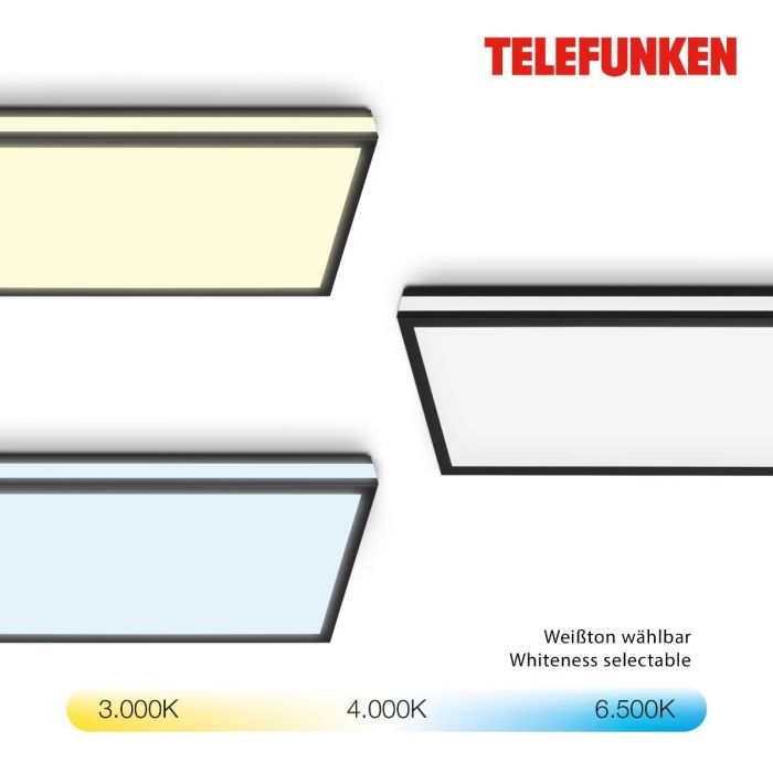 Panel Led Magic Metal Negro Mando Distancia, 100 Cm