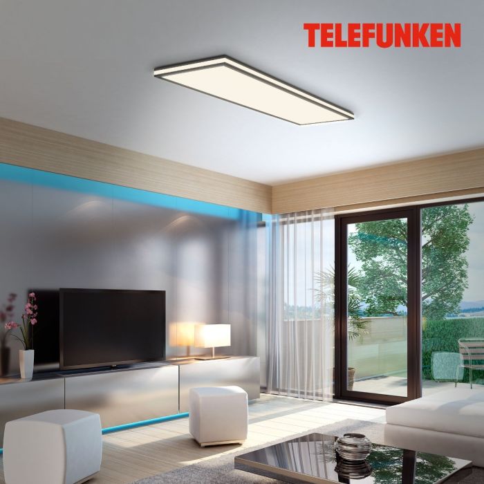Panel Led Magic Metal Negro Mando Distancia, 100 Cm