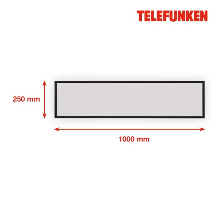 Panel Led Magic Metal Negro Mando Distancia, 100 Cm