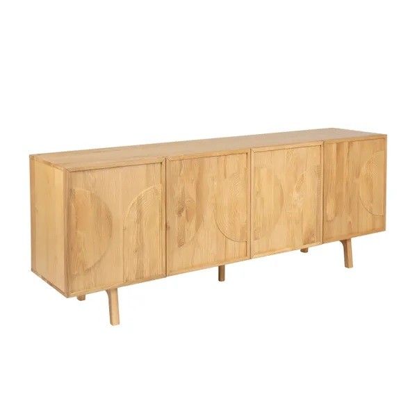Aparador Nórdico Magik 4 Puertas Natural, 200 Cm