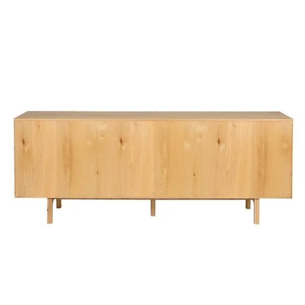 Aparador 4 Puertas Madera Roble Natural, 200 Cm
