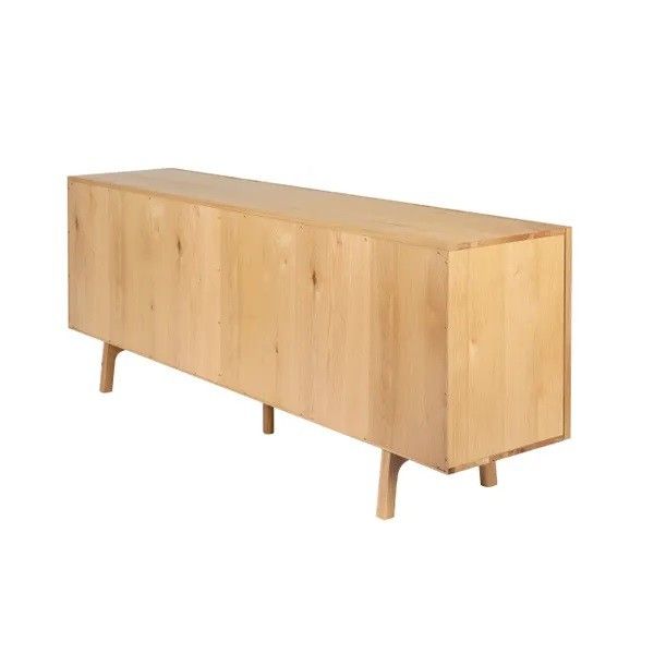 Aparador 4 Puertas Madera Roble Natural, 200 Cm
