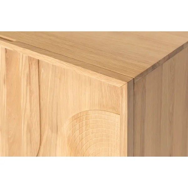 Aparador 4 Puertas Madera Roble Natural, 200 Cm