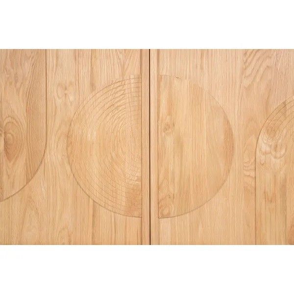 Aparador 4 Puertas Madera Roble Natural, 200 Cm