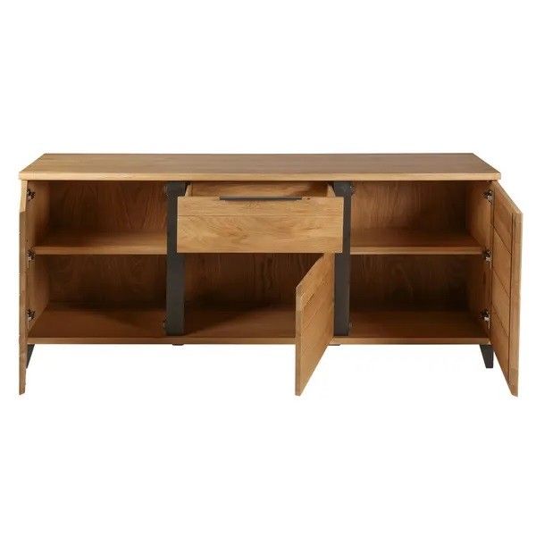 Aparador Nórdico Manhattan 3 Puertas 1 Cajón, 190 Cm