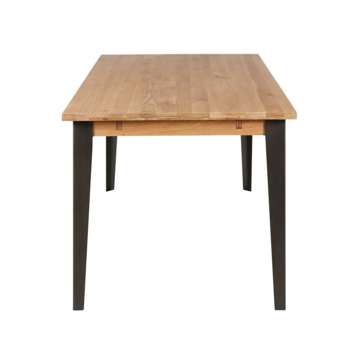 Mesa Comedor Rectangular Roble Metal, 160 Cm