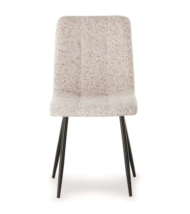 Silla Manta jaspeada en Beige y Negro, 44 Cm