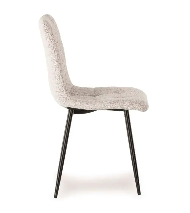 Silla Manta jaspeada en Beige y Negro, 44 Cm