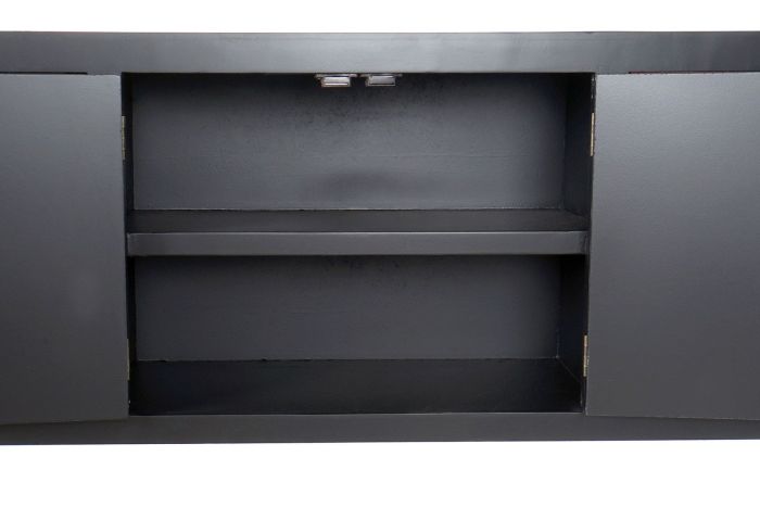 Mueble Tv Oriental Madera Negro/Rojo