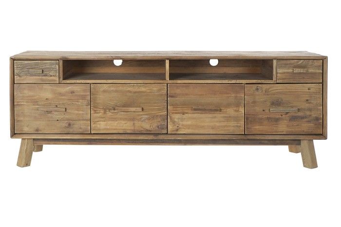 Mueble TV Cajones Madera Pino Envejecido
