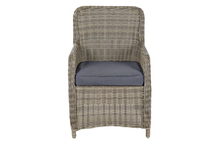 Set Mesa Comedor Sillones Ratán Natural, 200 Cm