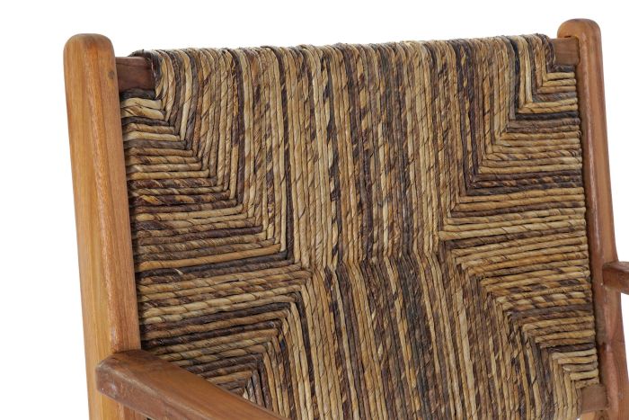 Sillón Teca Fibra Natural 70X78X68 Cm