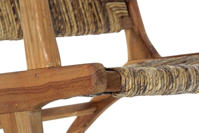 Sillón Teca Fibra Natural 70X78X68 Cm
