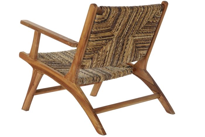Sillón Teca Fibra Natural 70X78X68 Cm