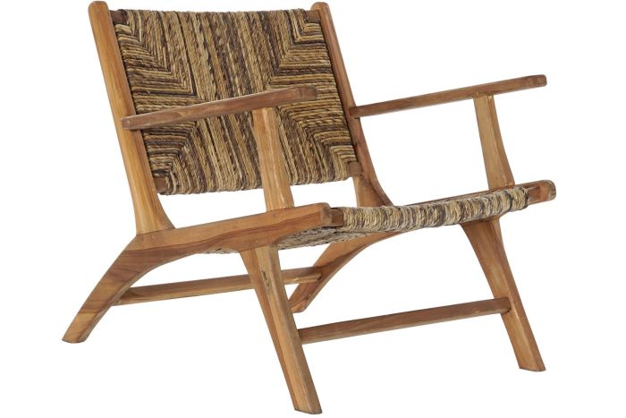 Sillón Teca Fibra Natural 70X78X68 Cm