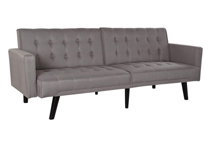 Sofá Cama 2 Plazas Tejido Poliéster Madera