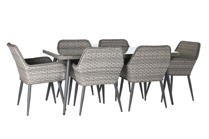 Set Mesa Comedor Sillones Estilo Étnico