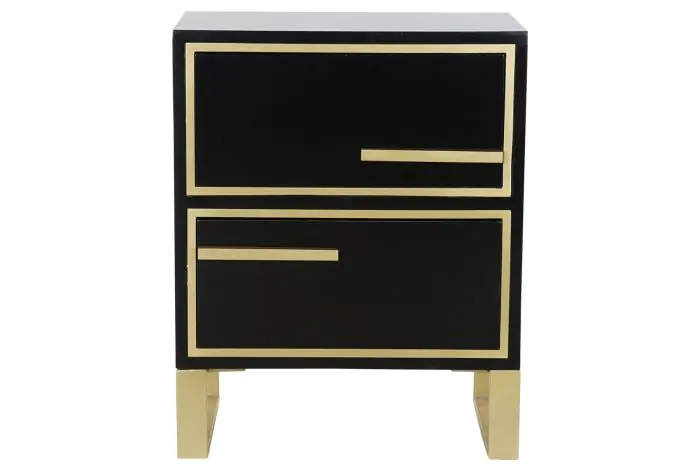 Mesita de Noche Estilo Art Decó, 45 Cm