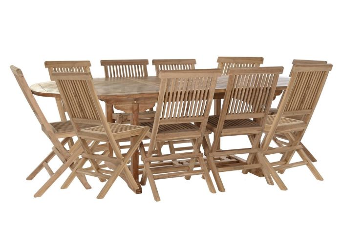 Set Vintage Mesa Comedor Extensible Sillas Madera Teca