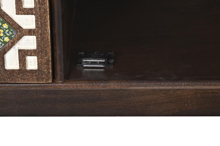 Aparador Rombos Madera Mango Marrón Oscuro, 150 Cm