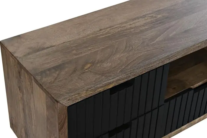 Mueble TV industrial Madera Metal 5 Cajones,125 Cm