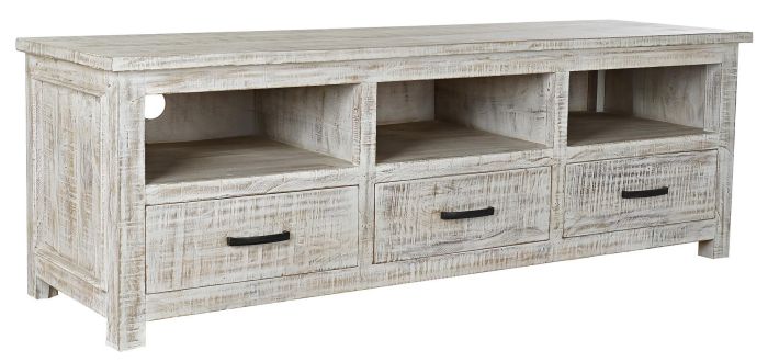 Mueble TV Vintage 3 Cajones Madera Mango, 158 Cm 