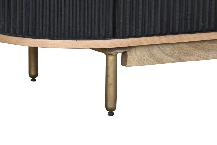 Aparador Madera Mango Roble Negro, 177 Cm