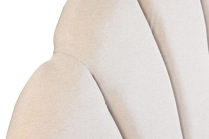 Cabecero Cama Curvo Tejido Mdf Beige, 157 Cm