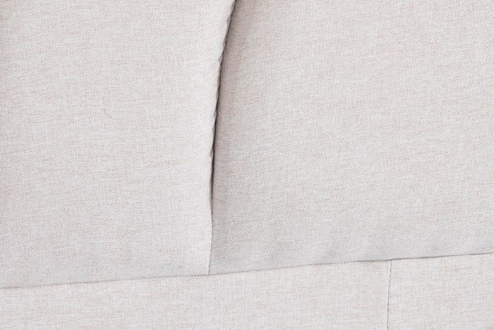 Cabecero Cama Curvo Tejido Mdf Beige, 157 Cm