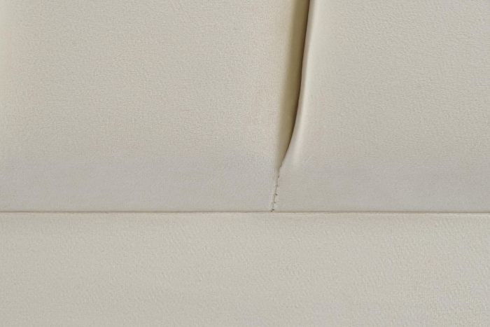 Cabecero Cama Curvo Tejido Mdf Beige, 157 Cm