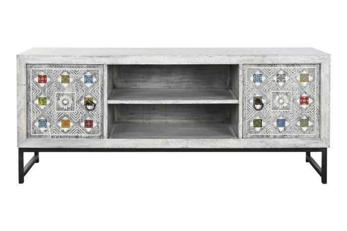 Mueble TV Estilo Étnico-Oriental, 130 Cm