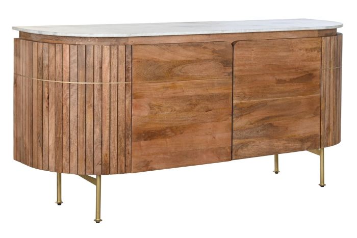 Aparador Mármol Madera Mango, 160X45X78 Cm