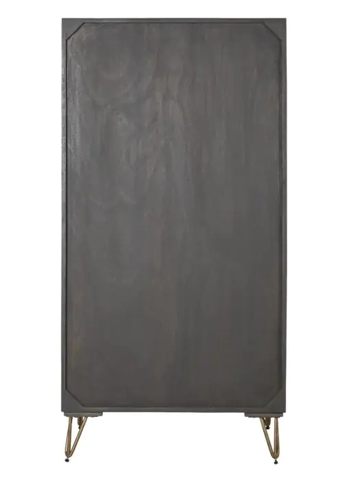 Armario Madera Mango Marrón Metal, 70 Cm
