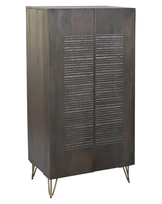 Armario Vintage Madera Mango Marrón, 70 Cm