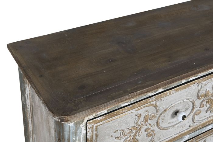 Cómoda Madera Blanqueada, 141 Cm