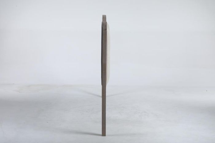 Cabecero de Cama Capitoné Madera Roble Poliéster Beige, 180 Cm