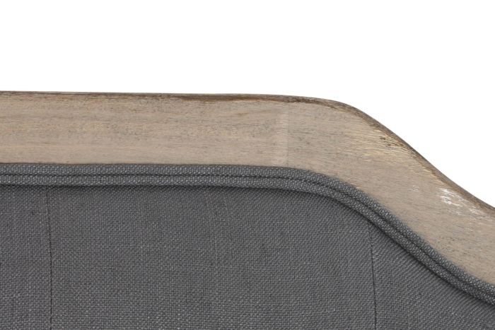 Cabecero Estilo Vintage-Clásico Gris Oscuro Poliéster, 180 Cm
