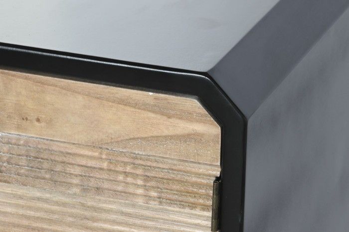 Mueble TV Madera 120X50X58 Negro