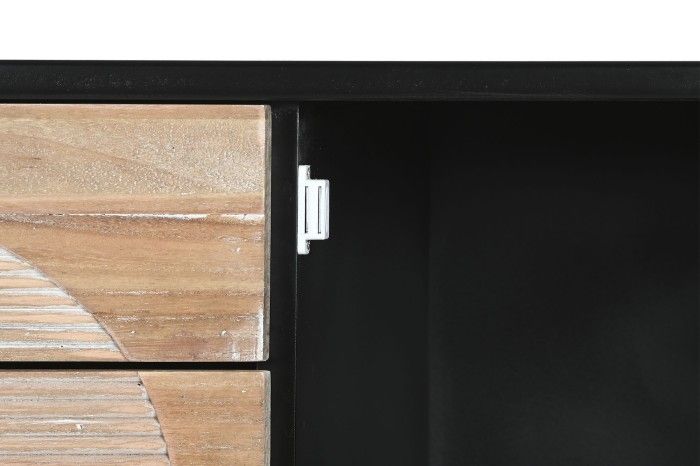 Mueble TV Madera 120X50X58 Negro