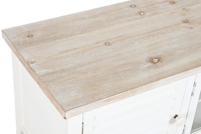 Mueble TV Madera Abeto Blanco, 120X40X45 Cm