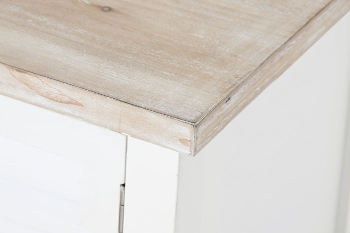 Mueble TV Madera Abeto Blanco, 120X40X45 Cm