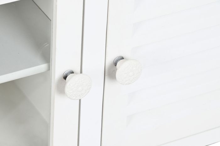 Mueble TV Madera Abeto Blanco, 120X40X45 Cm