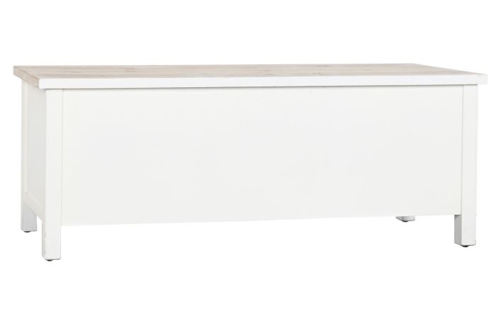 Mueble TV Madera Abeto Blanco, 120X40X45 Cm