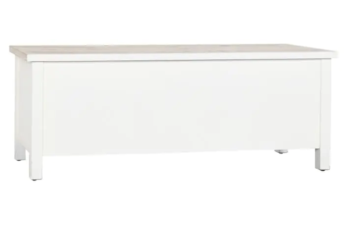 Mueble TV Madera Abeto Blanco, 120X40X45 Cm
