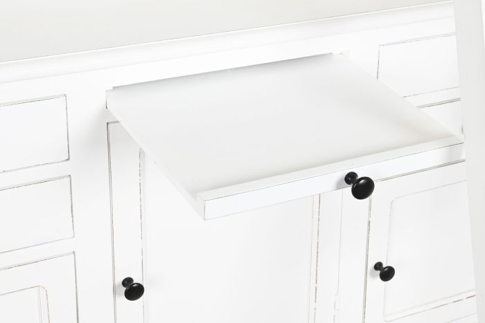 Estantería con Escalera Color Blanco, 137X38X234 Cm