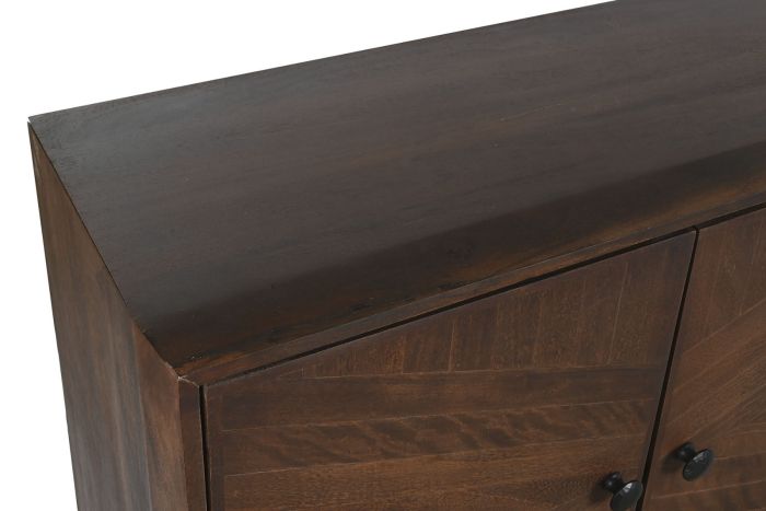 Aparador 4 Puertas Marrón Oscuro, 177 Cm