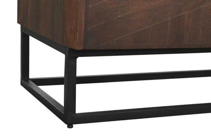 Aparador 4 Puertas Marrón Oscuro, 177 Cm