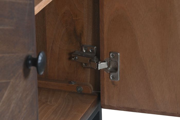 Aparador 4 Puertas Marrón Oscuro, 177 Cm