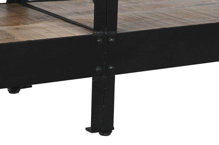 Estantería Librería con Escalera Madera Mango Metal, 220 Cm