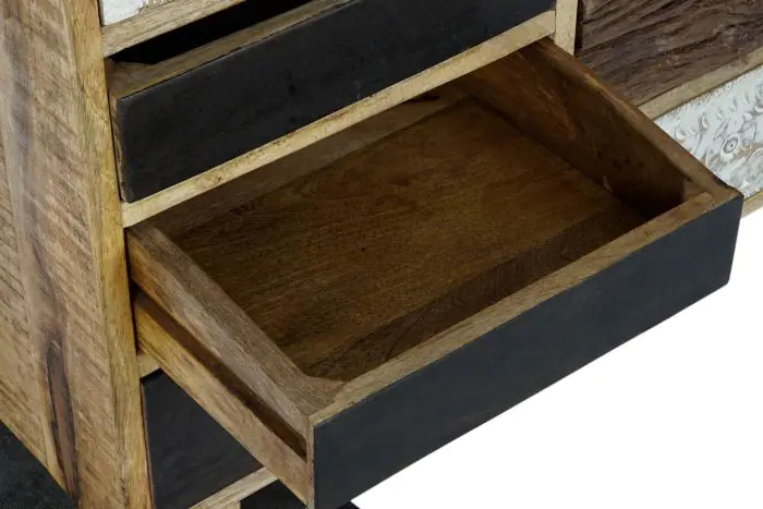 Cajonera Madera Mango Metal 114X39X80